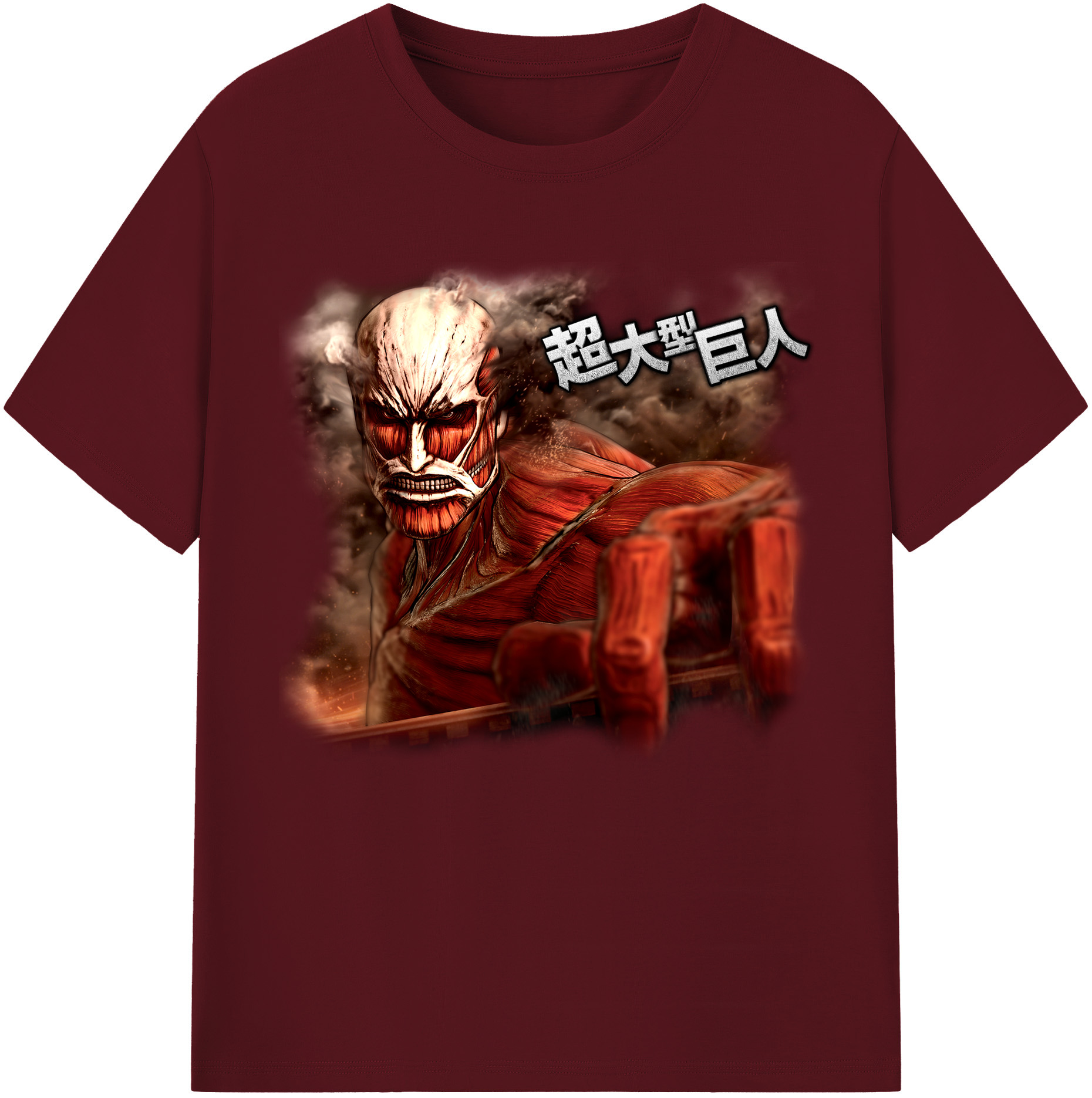 （画像用） 進撃の巨人 Attack on Titan 綿100％半袖Tシャツ（フロントプリント）